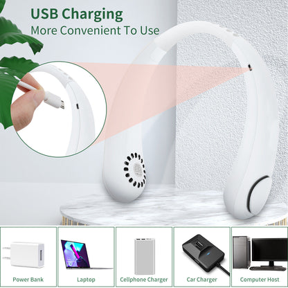 USB charging neck fan